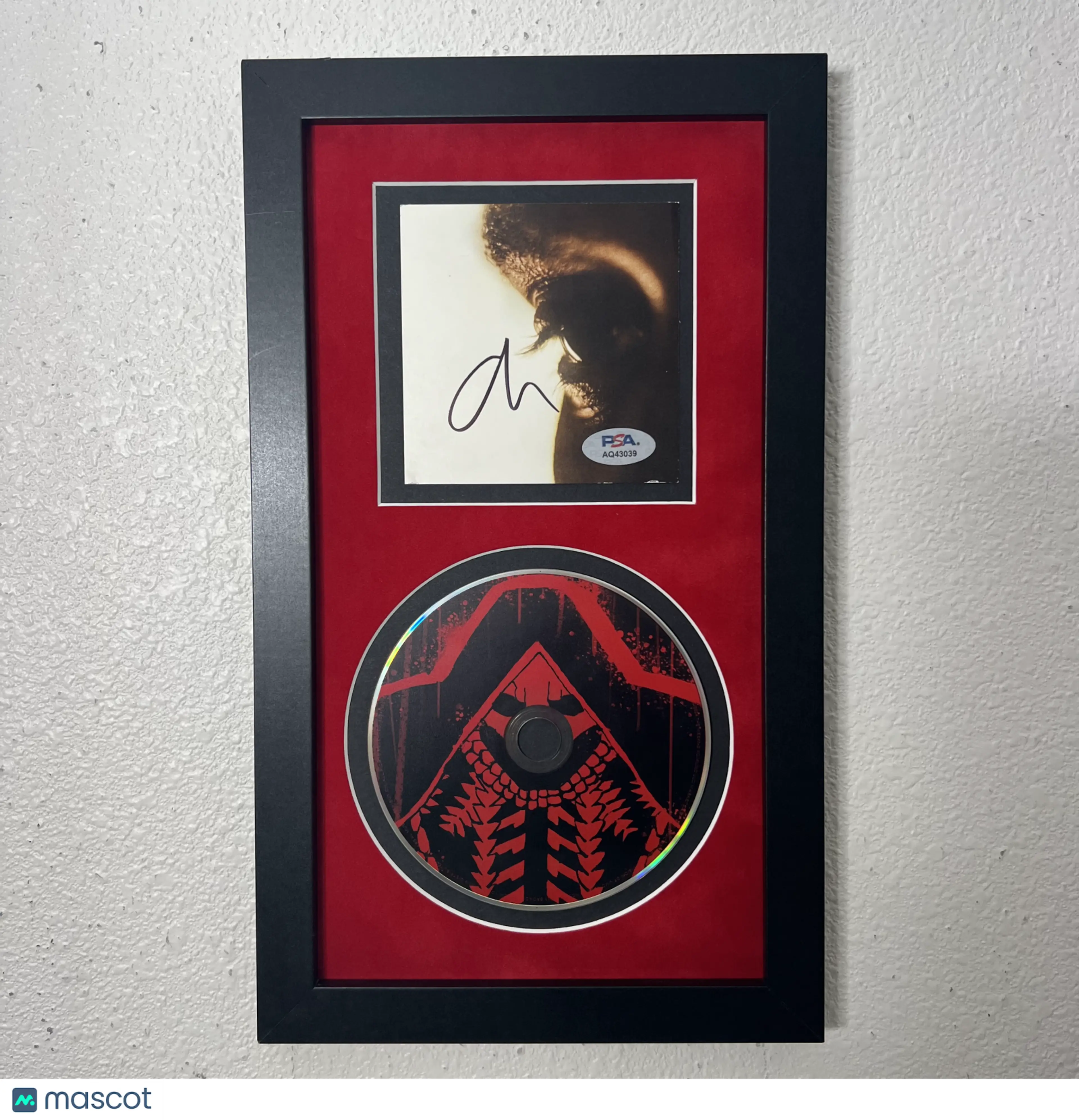 The Weeknd Signed CD Cover Framed PSA/DNA Autographed Hurry up Tomorrow